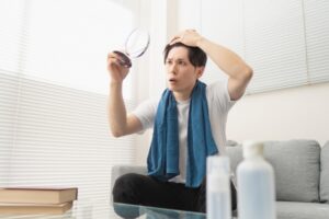 ハゲを気にする男性